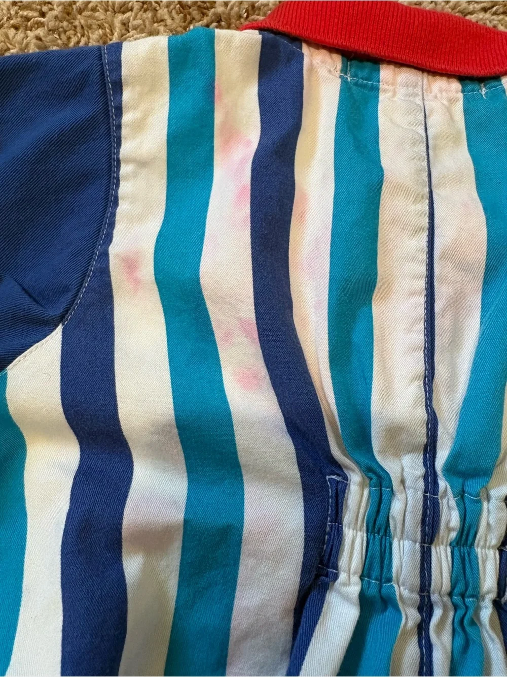 Vintage 90s Gymboree Bubble Striped Infant Romper size 6-12 months
